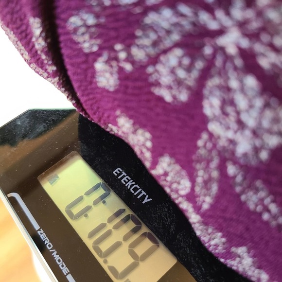 *BLUE RAIN* Purple and Silver Brocade Fit and Flare - Picture 7 of 7